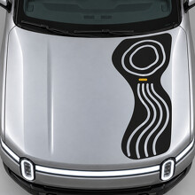 Adhesivo de vinilo para capó Contour Spine para Rivian R1T 2022_2