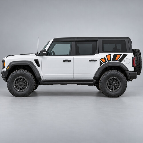 Calcomanía de Vinilo para Guardabarros Trasero Raptor Rock Shards para Ford Bronco 2024_1