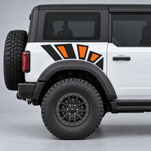 Calcomanía de Vinilo para Guardabarros Trasero Raptor Rock Shards para Ford Bronco 2024_2