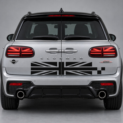 Adhesivo Vinilo para Portón Trasero John Cooper Works Union Checker para MINI Clubman 2020_1