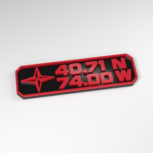 Distintivo 3D de Acrílico con Coordenadas Personalizadas_3