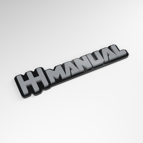 Insignia de Coche en Acrílico 3D con Pasador de Cambio Manual