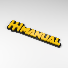 Insignia de Coche en Acrílico 3D con Pasador de Cambio Manual_2