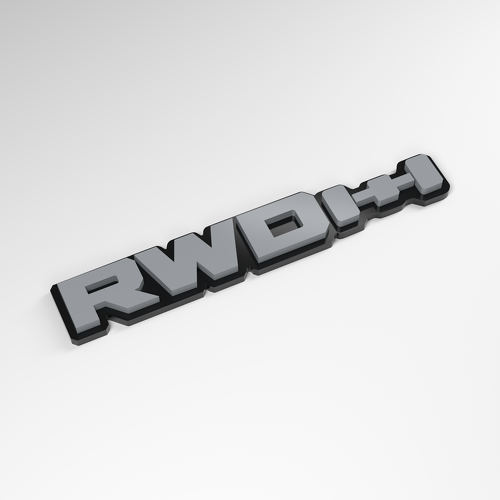 Emblema de Coche 3D Acrílico RWD