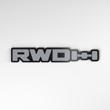 Emblema de Coche 3D Acrílico RWD_4
