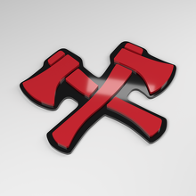 Emblema de Coche Acrílico 3D Ejes Cruzados_3