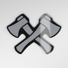 Emblema de Coche Acrílico 3D Ejes Cruzados_4