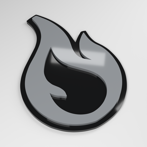 Emblema de Coche Acrílico 3D Flame