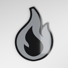 Emblema de Coche Acrílico 3D Flame_4