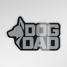 Papá Perro Placa de Coche Acrílica 3D_4