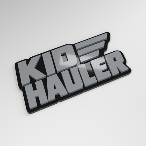 Insignia de Coche Acrílica 3D Kid Hauler_1