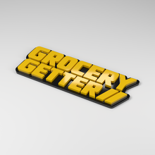 Insignia de coche acrílica 3D Grocery Getter_2