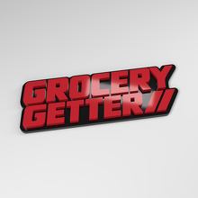 Insignia de coche acrílica 3D Grocery Getter_3