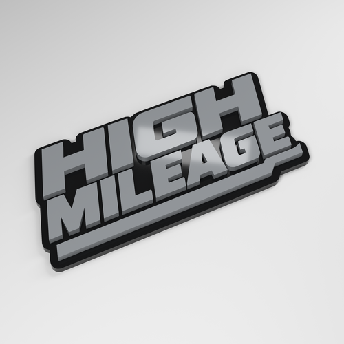 Emblema de Coche 3D de Acrílico para Alto Kilometraje