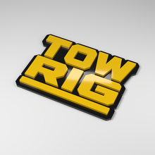 Placa de coche acrílica 3D Tow Rig_2