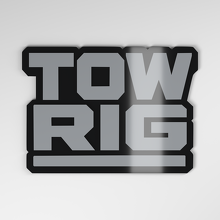Placa de coche acrílica 3D Tow Rig_4