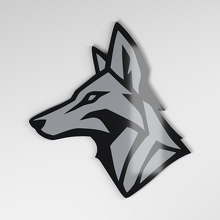 Insignia de Coche Acrílica 3D Coyote_4