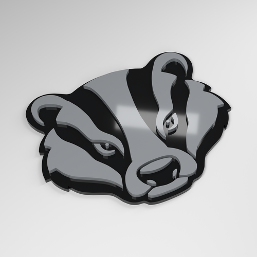 Placa Acrílica 3D para Coche Badger_1