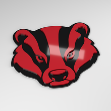 Placa Acrílica 3D para Coche Badger_3