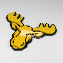 Emblema para coche de metacrilato 3D Moose_2