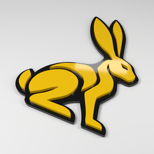 Emblema de Coche Acrílico 3D Hare_2