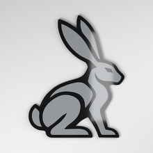 Emblema de Coche Acrílico 3D Hare_4