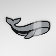 Placa para coche de acrílico 3D Whale_4