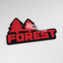 Insignia del Coche Forest 3D de Acrílico_3