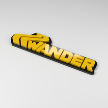 Anagrama de coche acrílico 3D Wander_2