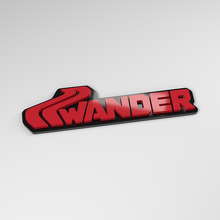 Anagrama de coche acrílico 3D Wander_3