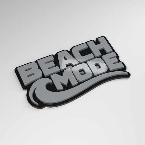 Insignia de Coche Acrílica 3D Beach Mode_1