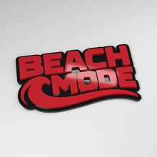 Insignia de Coche Acrílica 3D Beach Mode_3