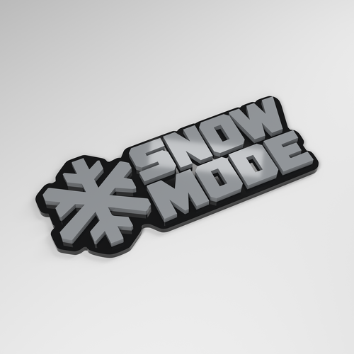 Insignia de Coche Acrílico 3D Modo Nieve