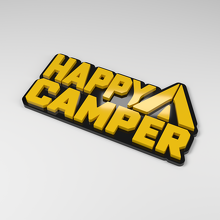 Placa de Coche 3D Acrílica Happy Camper_2