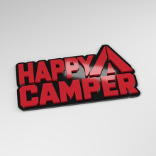 Placa de Coche 3D Acrílica Happy Camper_3