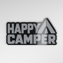 Placa de Coche 3D Acrílica Happy Camper_4