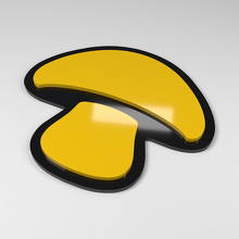 Emblema para coche 3D de acrílico en forma de seta_2