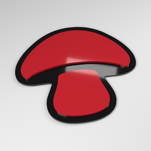 Emblema para coche 3D de acrílico en forma de seta_3