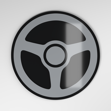 Emblema de Coche 3D de Acrílico para Volante_4
