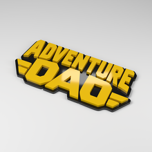 Placa de Coche Acrílica 3D Adventure Dad_2