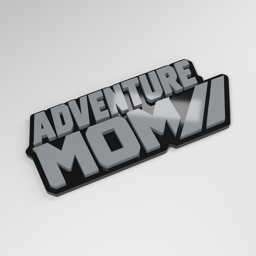Emblema para coche acrílico 3D Adventure Mom_1