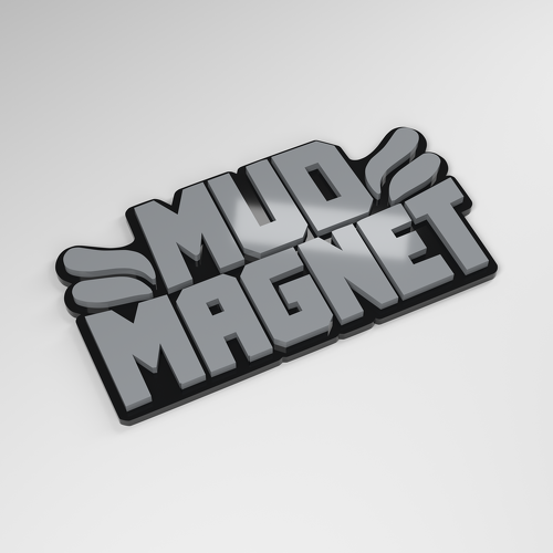 Insignia para coche de acrílico 3D Mud Magnet_1