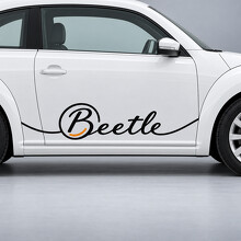 Calcomanía de vinilo lateral con guion Roundel para Volkswagen Beetle 2013_2