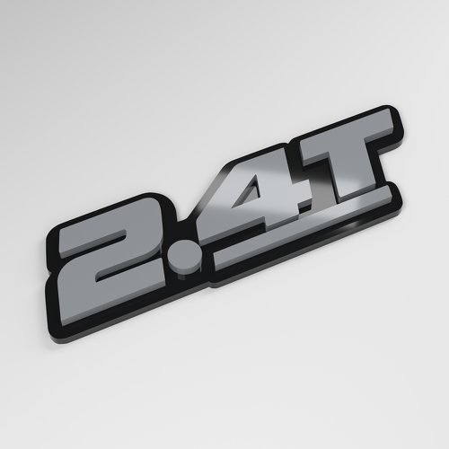 Emblema de coche 3D acrílico 2.4T_1