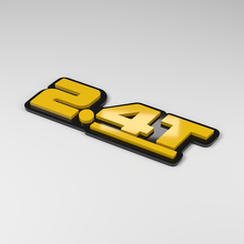 Emblema de coche 3D acrílico 2.4T_2