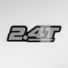 Emblema de coche 3D acrílico 2.4T_4