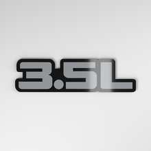 Emblema de coche 3D de acrílico 3.5L_4