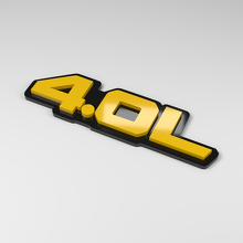 Placa de coche acrílica 3D 4.0L_2