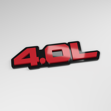 Placa de coche acrílica 3D 4.0L_3