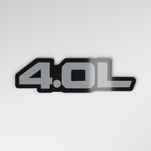 Placa de coche acrílica 3D 4.0L_4